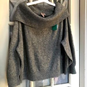 H&M grey cowl neck sweater